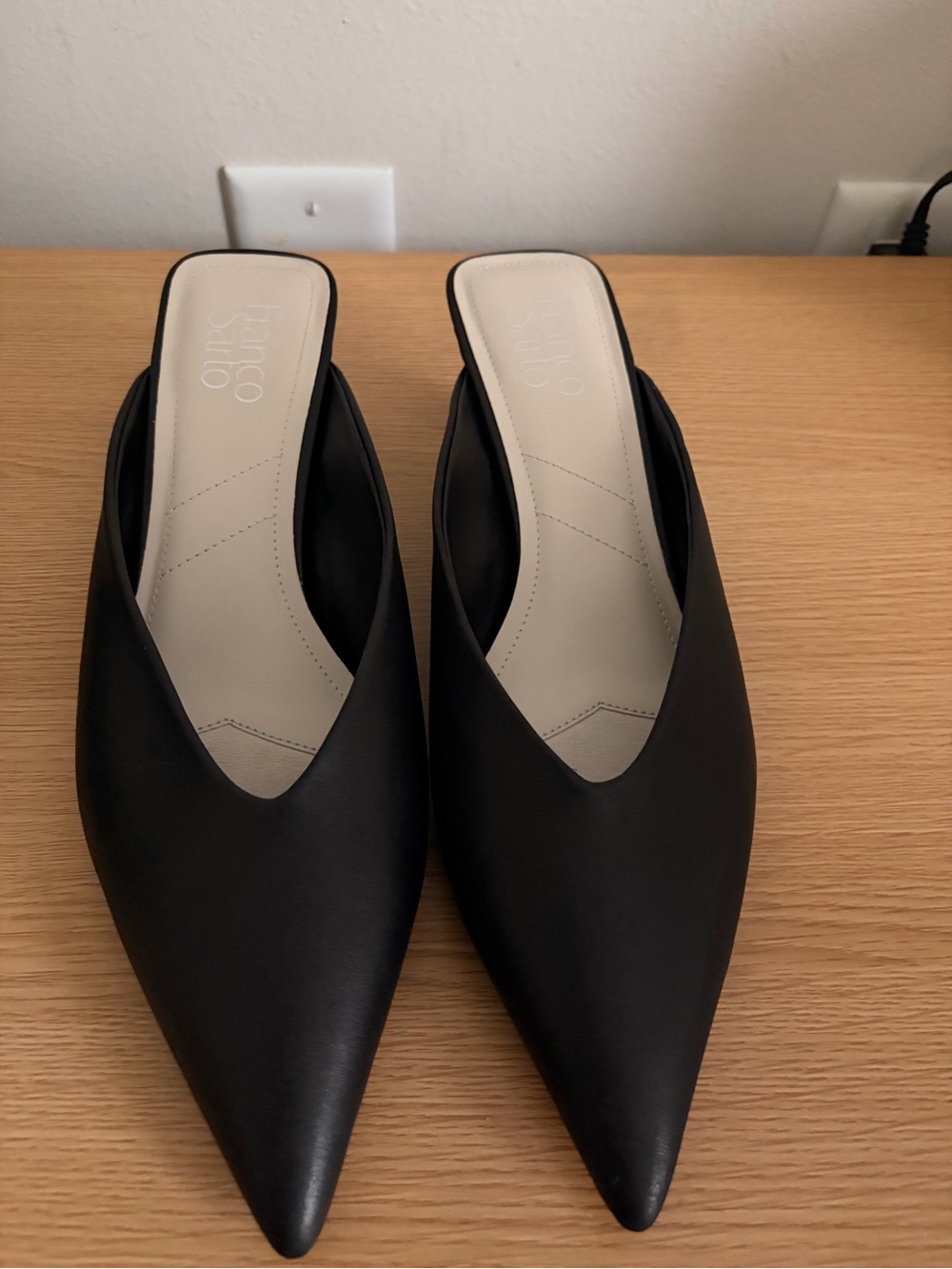 Franco Sarto Jayda Pointed Toe Kitten Heel Mules - Women